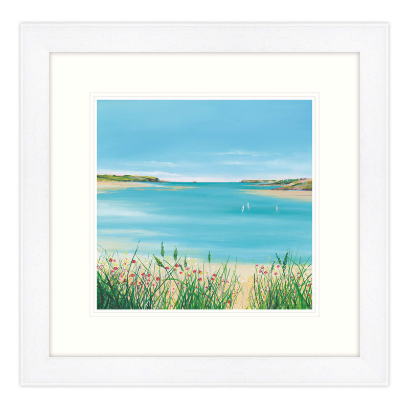 Framed Print - IC235F - Camel Estuary Framed Print - Camel Estuary Framed Print by Iris Clelford - Whistlefish