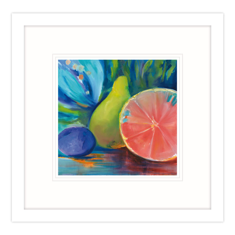Framed Print-IC245F - Pink Grapefruit Framed Print-Whistlefish