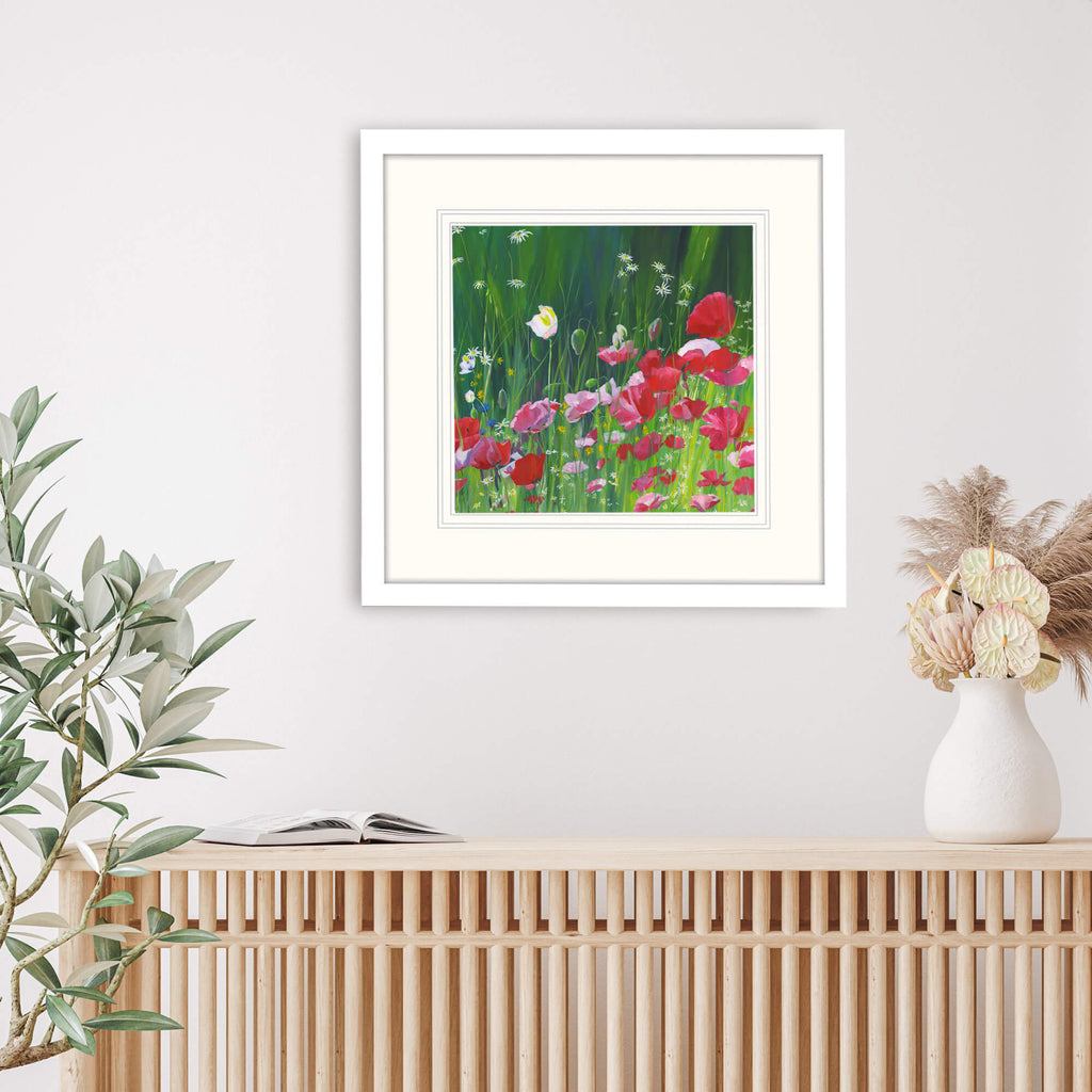 Framed Print-IC250F - Poppy Field Framed Print-Whistlefish