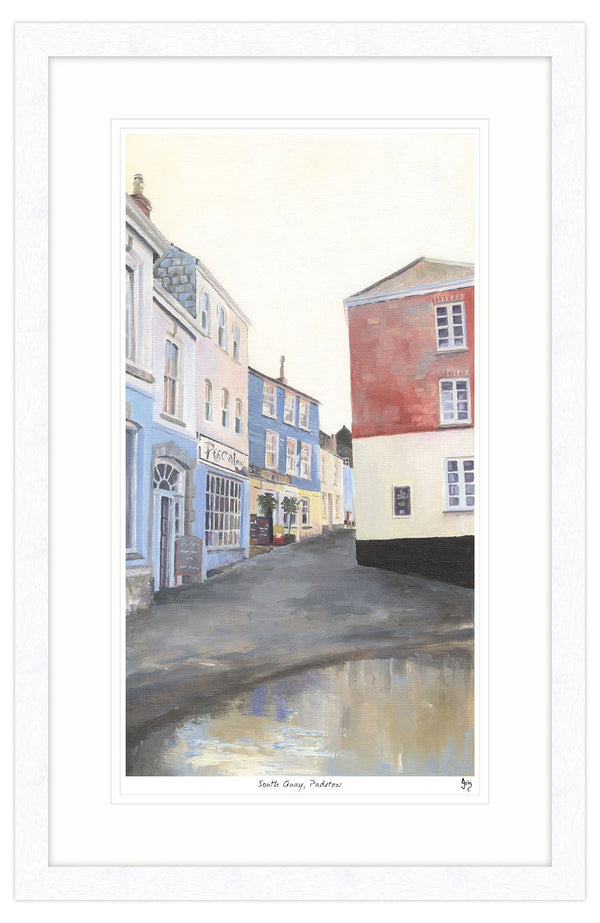 Framed Print-IC25F - South Quay Padstow Framed Print-Whistlefish