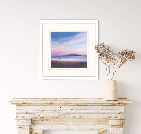 Framed Print-IC272F - Sundown, Camel Estuary-Whistlefish