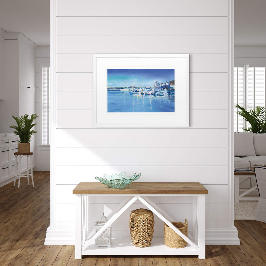Framed Print-IC273F - Beautiful Padstow-Whistlefish
