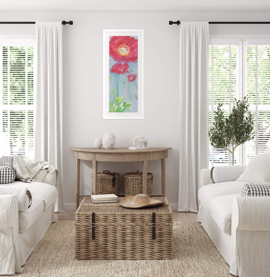 Framed Print-IC277F - Poppies in the Fields Large-Whistlefish