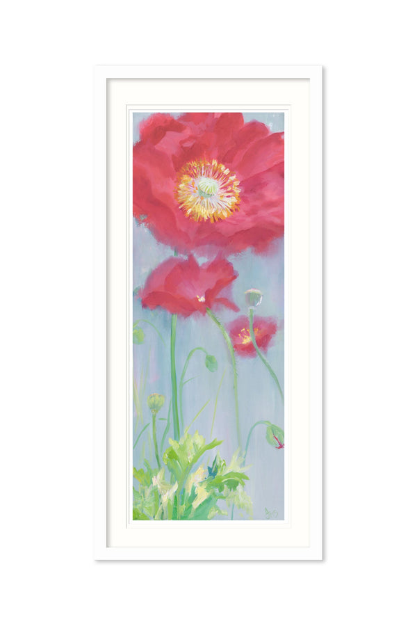 Framed Print-IC277F - Poppies in the Fields Large-Whistlefish