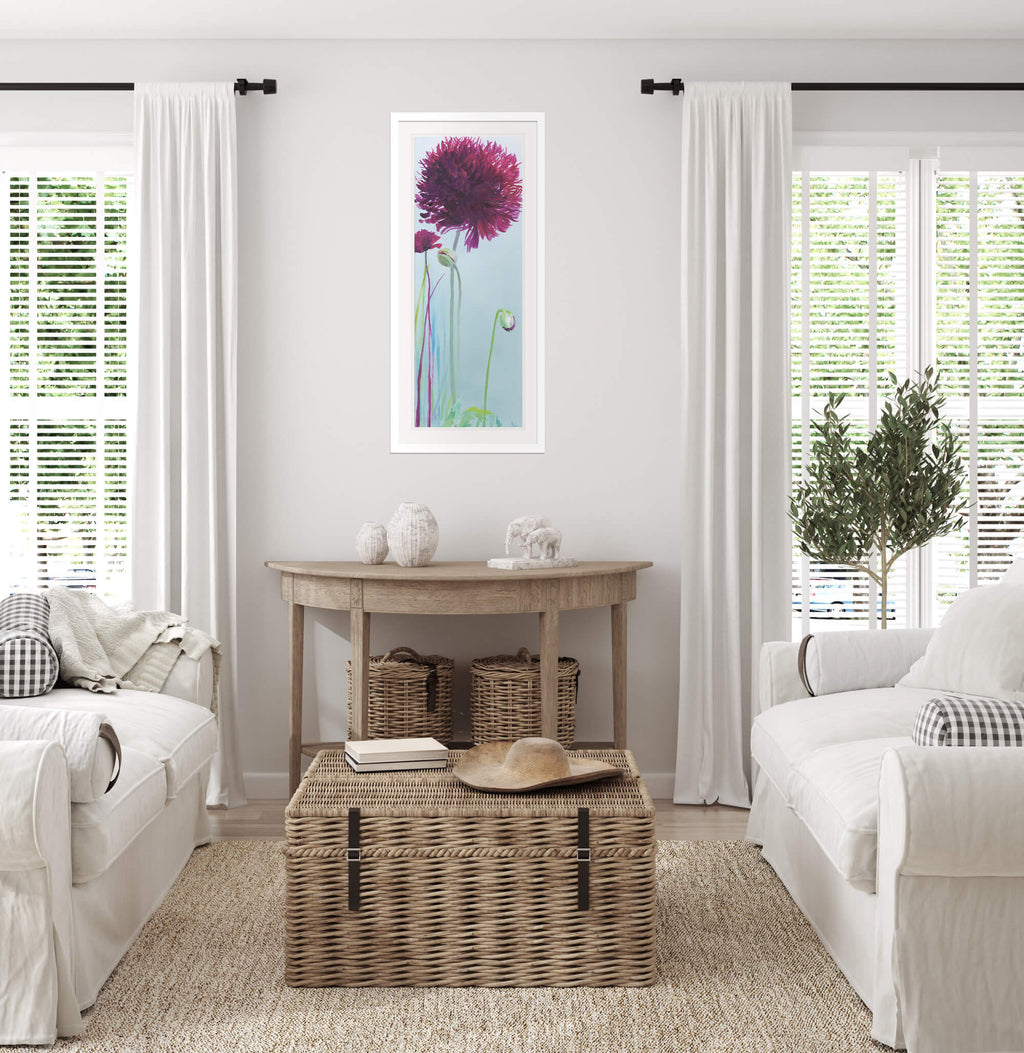 Framed Print-IC278F - Black Swan Poppy Large-Whistlefish