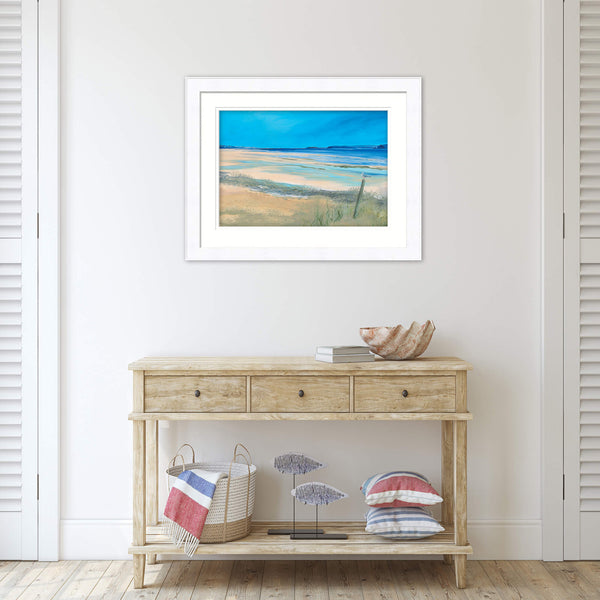 Framed Print-IC281F - The Lookout, Porth Kidney Extra Large-Whistlefish