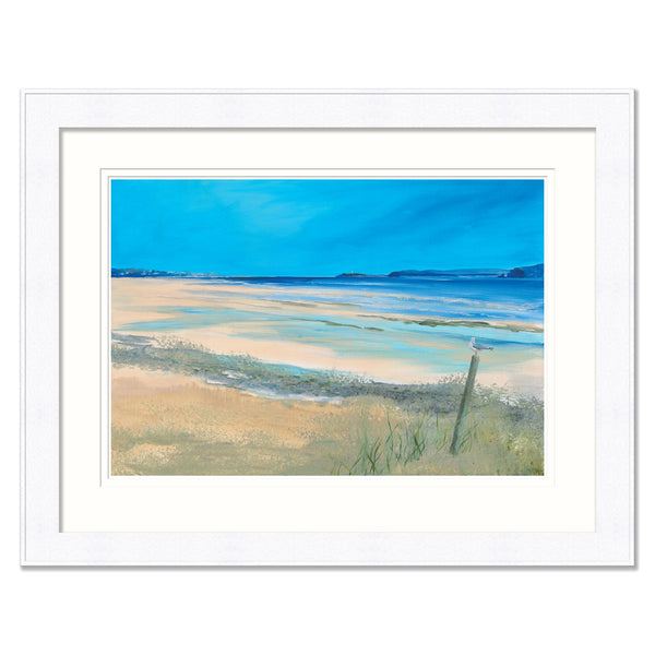 Framed Print-IC281F - The Lookout, Porth Kidney Extra Large-Whistlefish