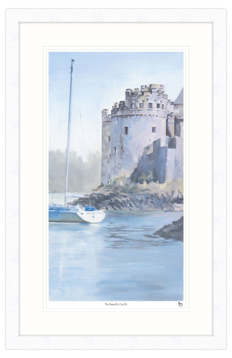Framed Print-IC28F - Dartmouth Castle Framed Print-Whistlefish
