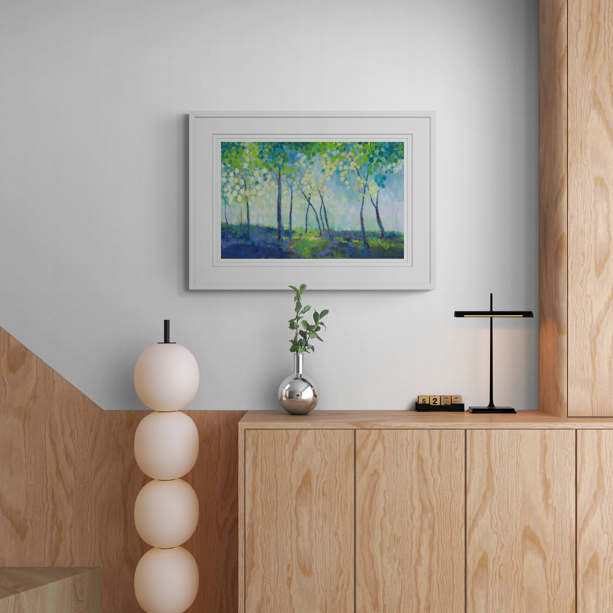 Framed Print - IC302F - Bluebell Wood Large Framed Print - Bluebell Wood Large Framed Print - Whistlefish
