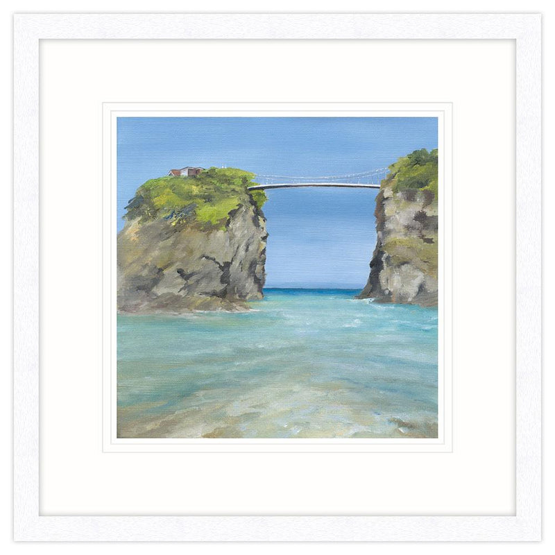 Framed Print-IC41F - Towan Bridge Framed-Whistlefish