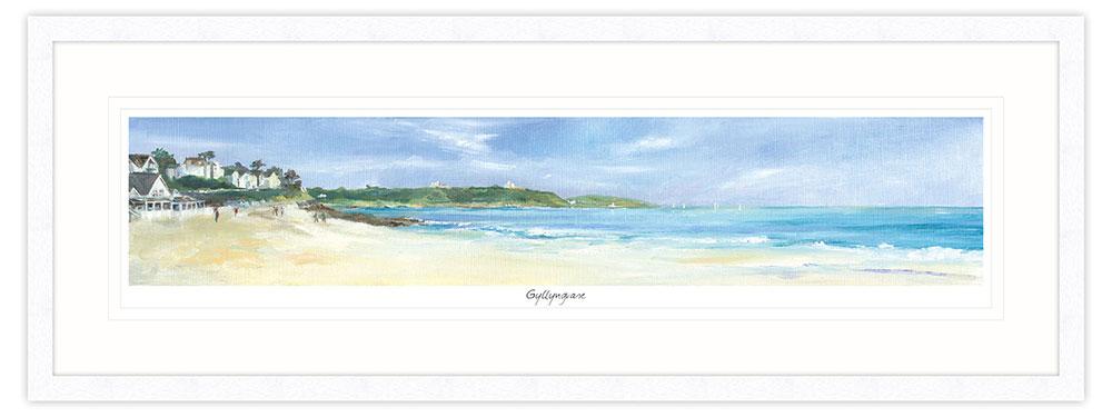 Framed Print-IC62F - Gyllyngvase Towards Pendennis Framed Print-Whistlefish