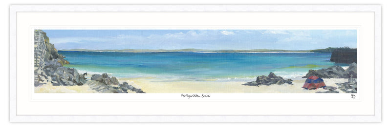 Framed Print-IC76F - Porthgwidden Beach Framed-Whistlefish