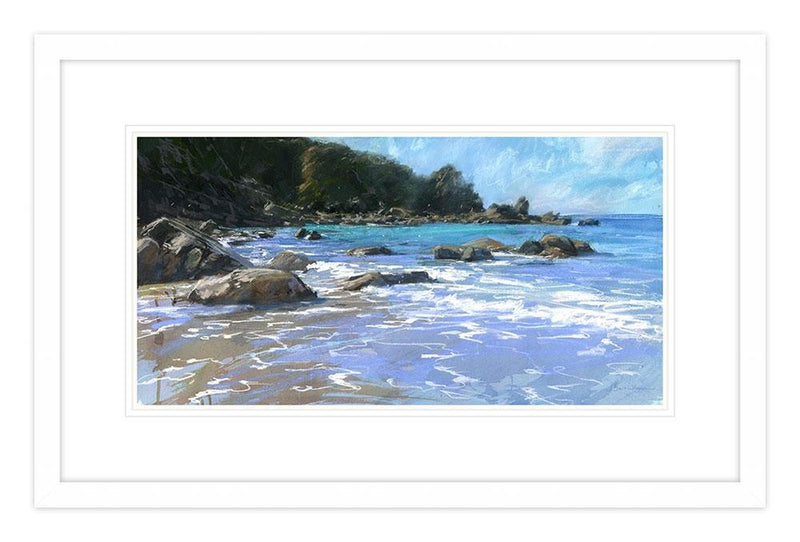 Framed Print-BART58F - Barnacle Beach 2 Framed Print-Whistlefish