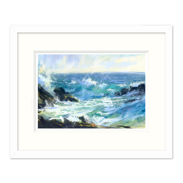 Framed Print-JBPA-BG-113F - Breaker Greens Framed Print-James Bartholomew