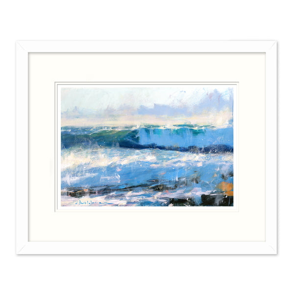 Framed Print-JBPA-BLS-119F - Breakers in Low Sun Framed Print-James Bartholomew