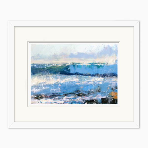 Framed Print-JBPA-BLS-119F - Breakers in Low Sun Framed Print-James Bartholomew