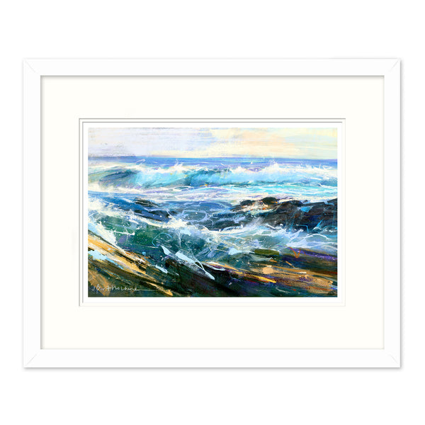 Framed Print-JBPA-DB-122F - Dunvegan Breaker Framed Print-James Bartholomew