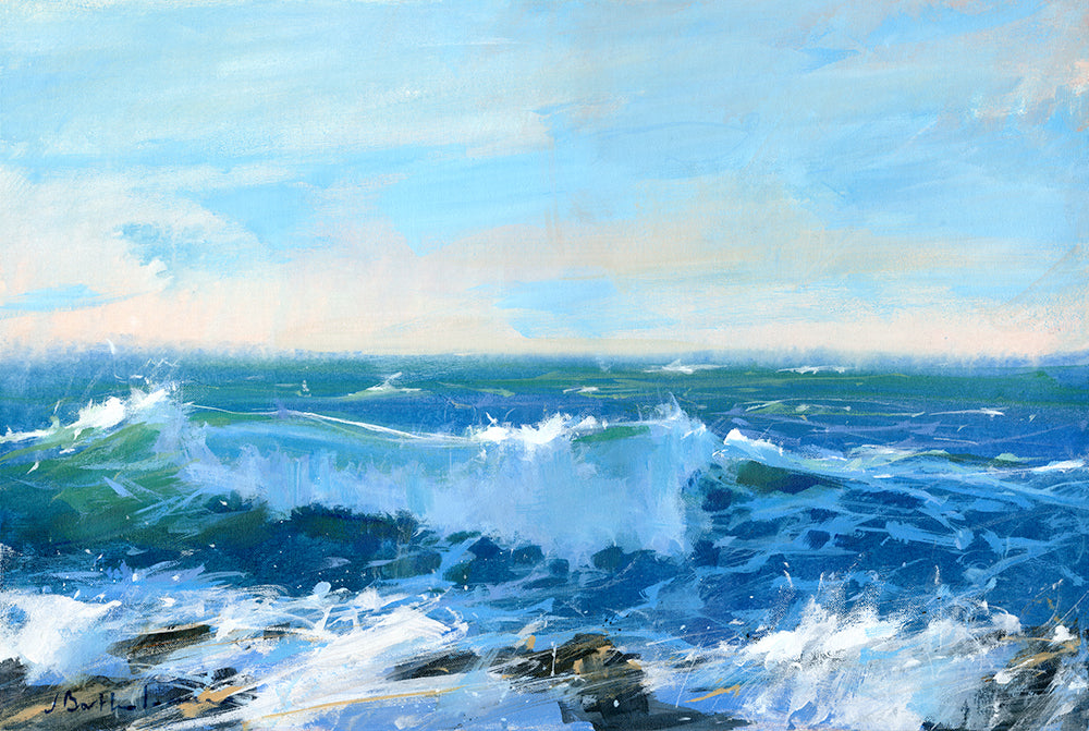 Framed Print-JBPA-ENA-115F - Evening North Atlantic Fr. Print-James Bartholomew