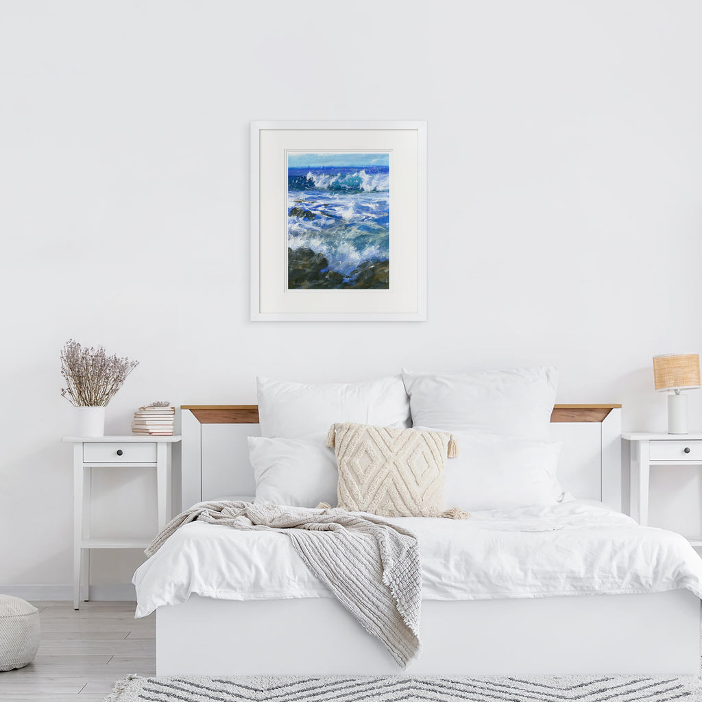 Framed Print-JBPA-PB-118F - Pacific Blue Framed Print-James Bartholomew