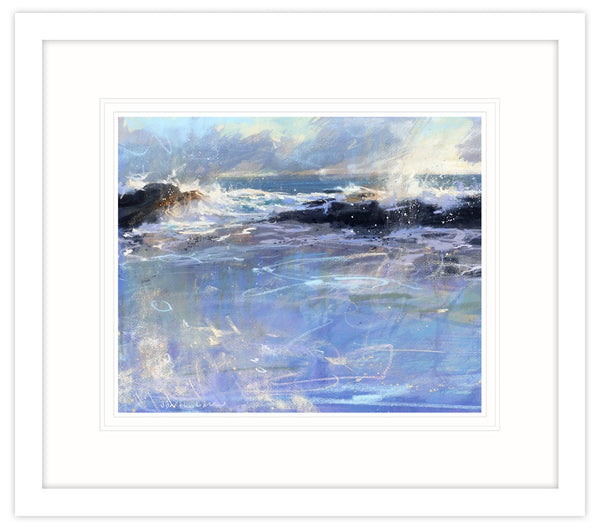 Framed Print-BART33F - Summer Evening High Tide-Whistlefish