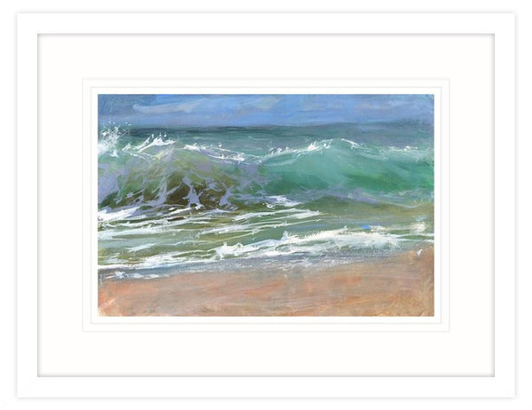 Framed Print-BART82F - Through The Wave 2 Framed Print-Whistlefish