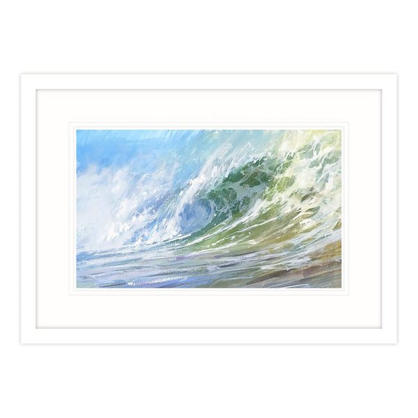 Framed Print-BART92F - Windward Breaker 1 Framed Print-Whistlefish