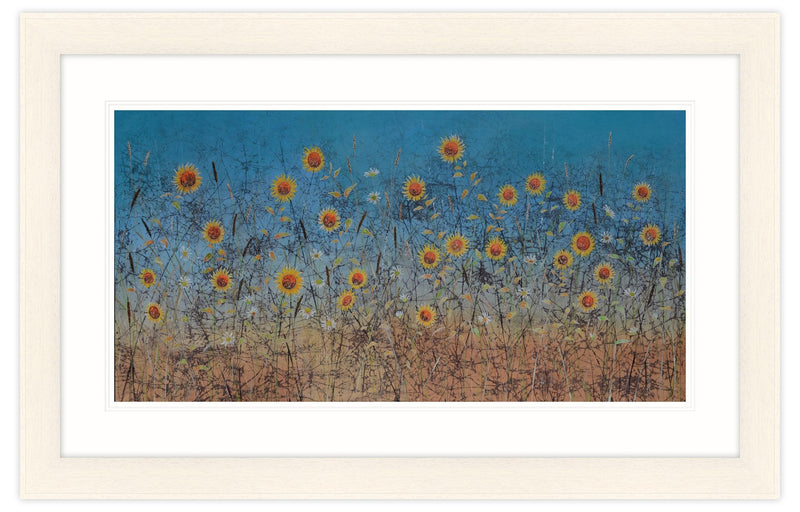 Framed Print-JS11F - Sunflowers Framed Print-Whistlefish