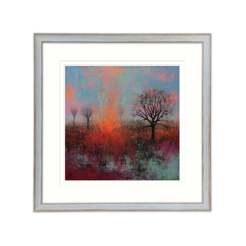 Framed Print-JS27F - No2 of Rural Landscapes Med framed print-Whistlefish