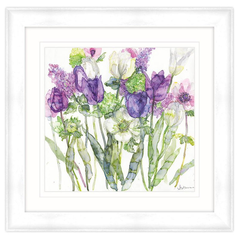 Framed Print-JT37F - Tulips, Lilacs & Anemone Framed Print-Whistlefish