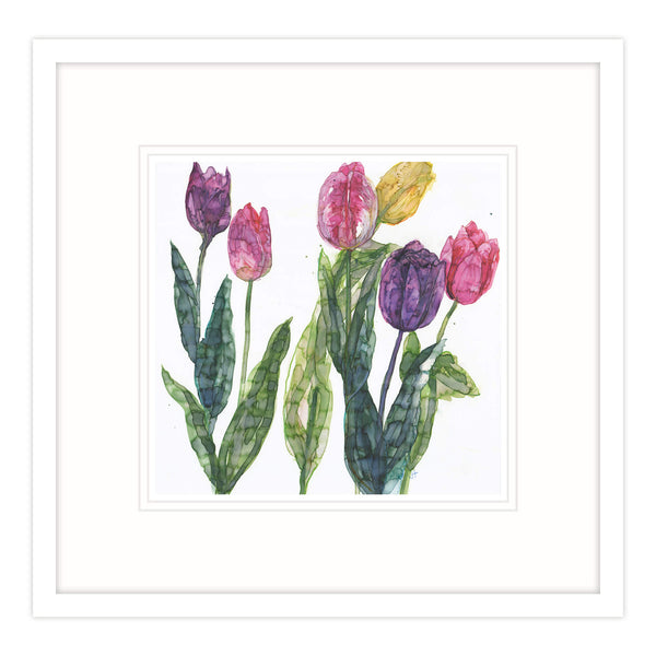 Framed Print-JT60F - Mixed Tulips Framed Print-Whistlefish