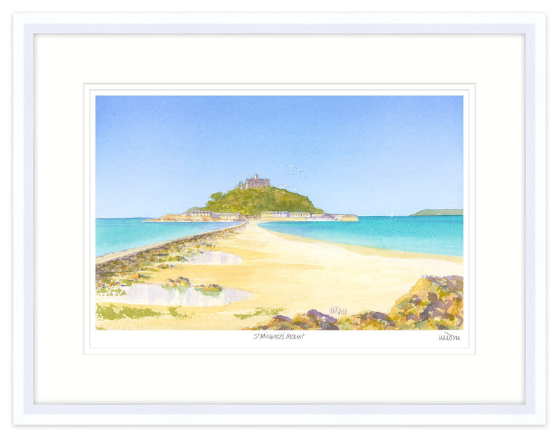 Framed Print-JW007F - St Michael's Mount 1 Framed Print-Whistlefish