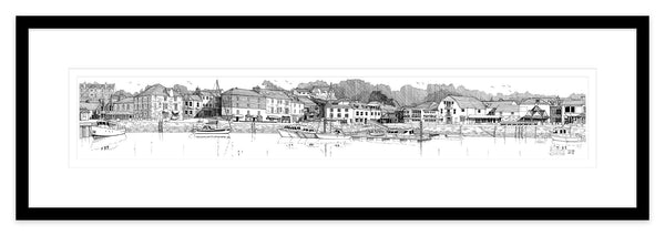 Framed Print-JW011F - Padstow Harbour Framed-Whistlefish