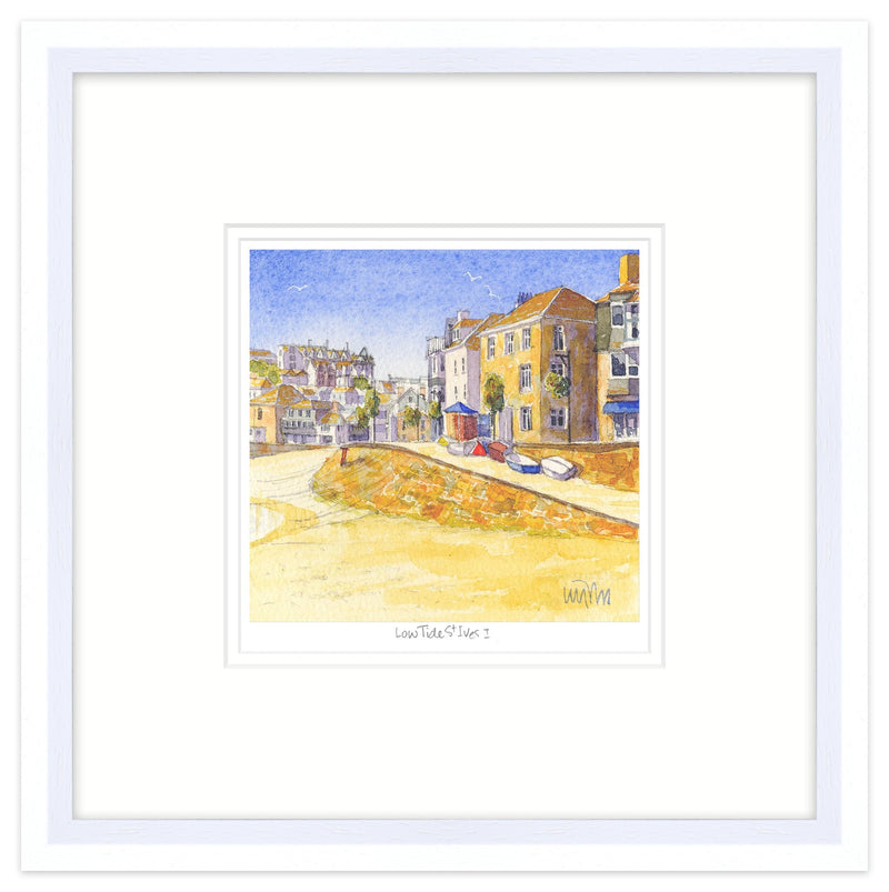 Framed Print-JW158F - Lowtide St Ives 1 Framed-Whistlefish