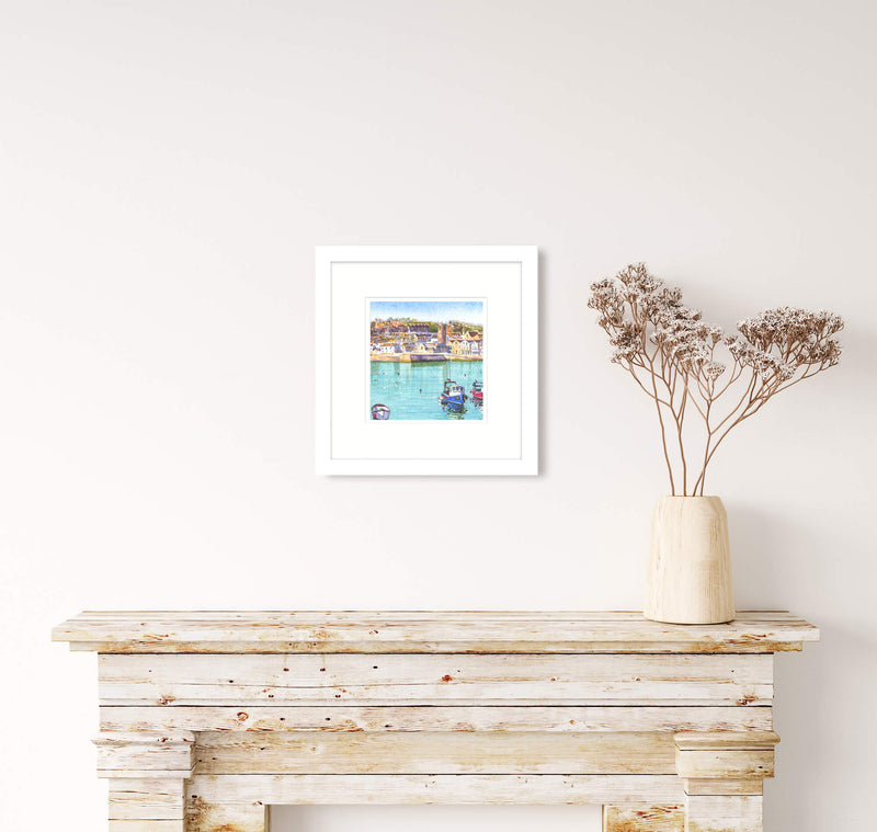 Framed Print-JW160F - High Tide St Ives 1 Framed-Whistlefish