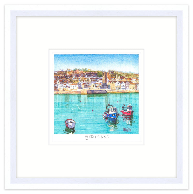 Framed Print-JW160F - High Tide St Ives 1 Framed-Whistlefish