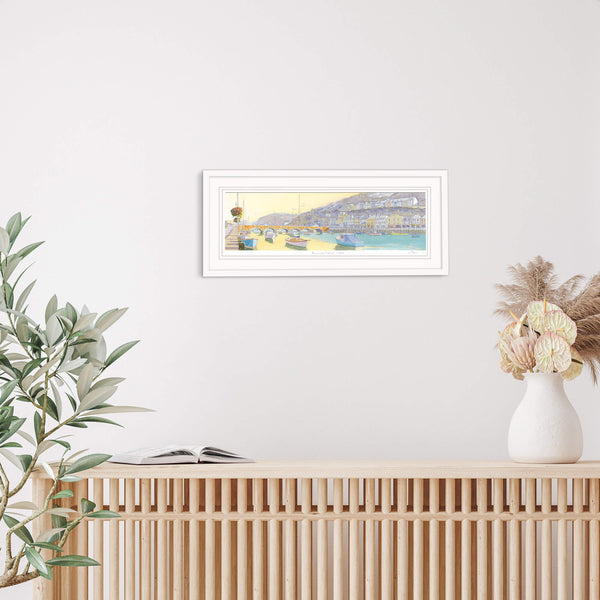 Framed Print-JW173F - Summer Dawn Looe Framed-Whistlefish