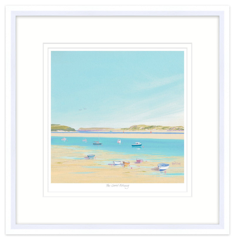 Framed Print-JW184F - Camel Estuary Framed-Whistlefish