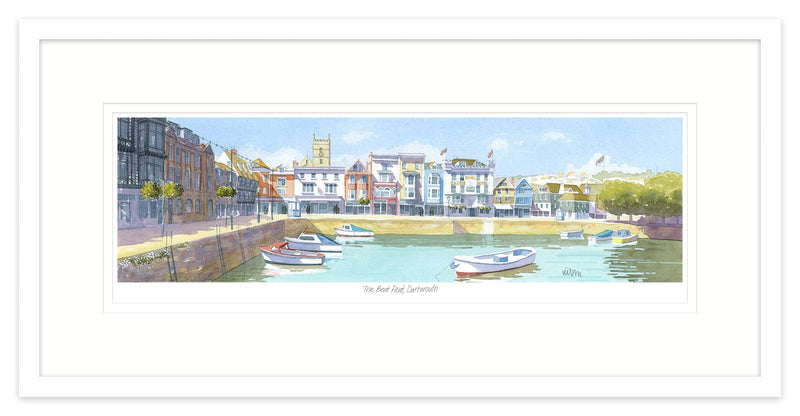 Framed Print-JW207F - The Boat Float Dartmouth 1 Framed-Whistlefish