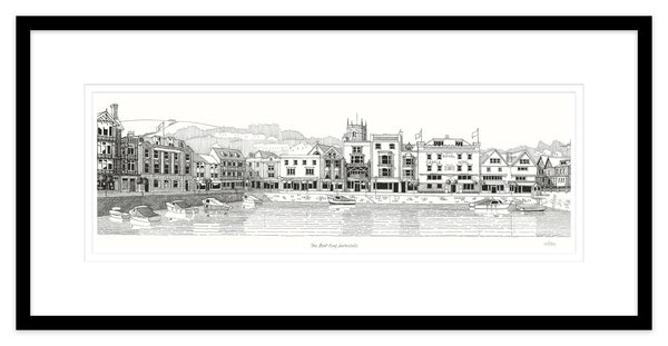 Framed Print-JW210F - The Boat Float Dartmouth Framed-Whistlefish