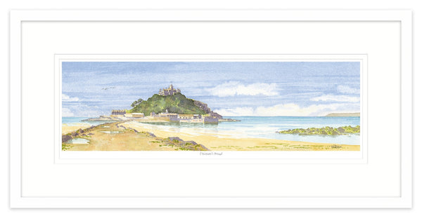 Framed Print-JW224F - St Michael's Mount Framed 2-Whistlefish