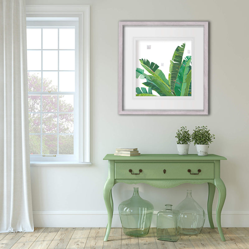 Framed Print-LP176F - Varigated Greens-Whistlefish