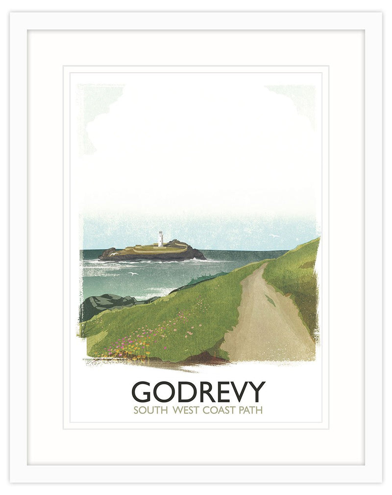 Framed Print-RS15F - Godrevy Coast Framed Print-Whistlefish
