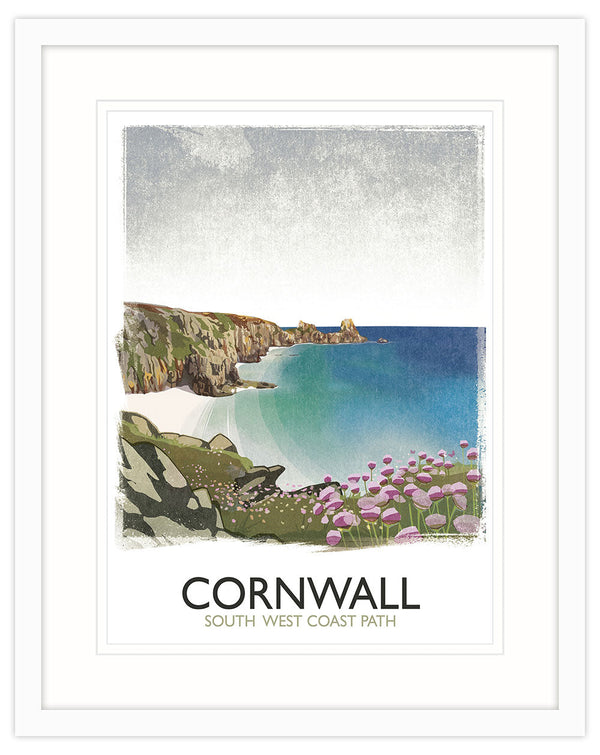Framed Print - RS16F - Cornwall Path Framed Print - Cornwall Path Framed Print by Rick Smith - Whistlefish