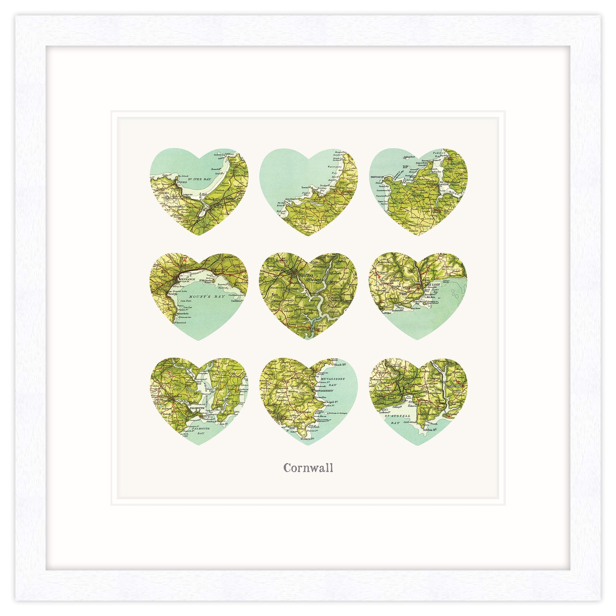 Framed Print-RS47F - I Love Cornwall Framed Print-Whistlefish