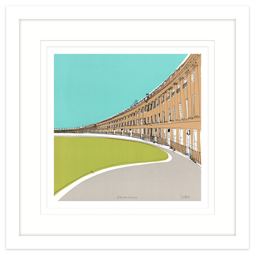 Framed Print-SB06F - A Very Pleasant Crescent Framed-Whistlefish