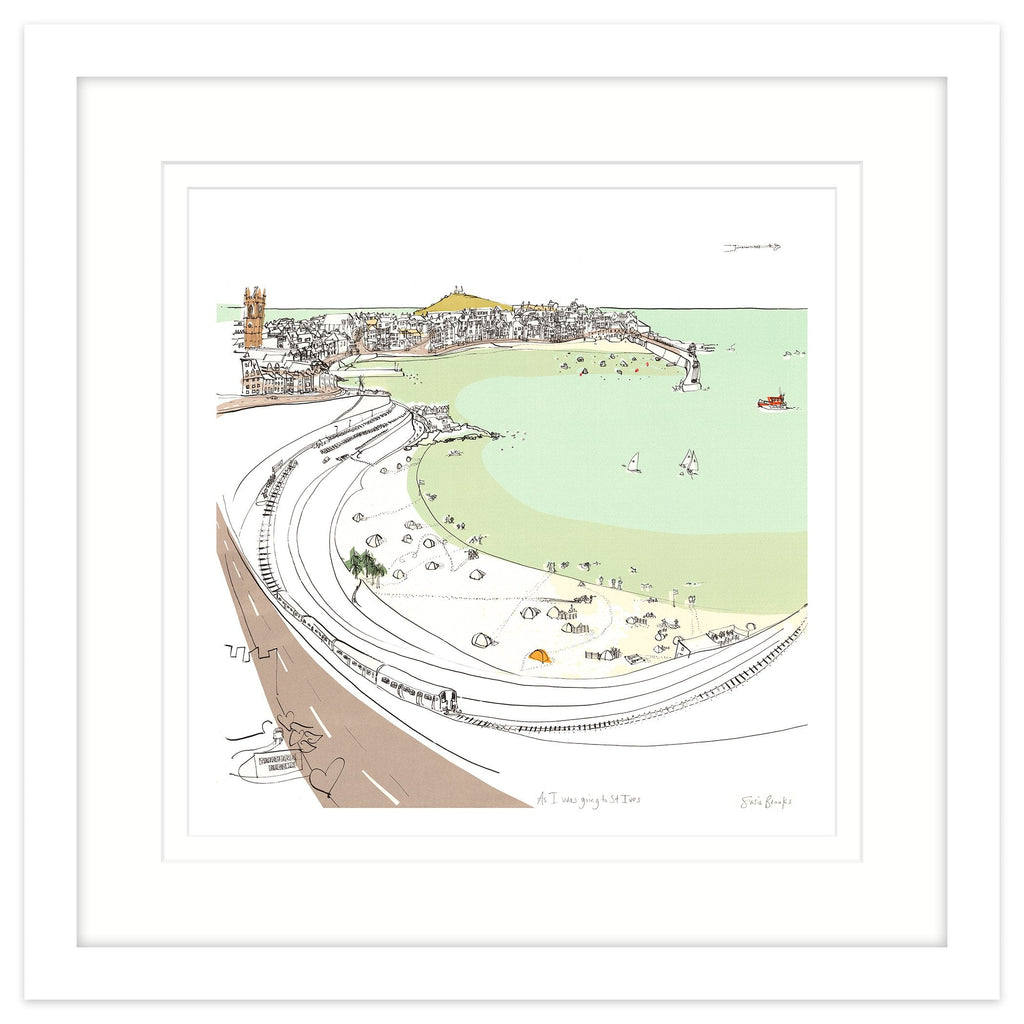 Framed Print-SB25F - I Was Going to St Ives-Whistlefish