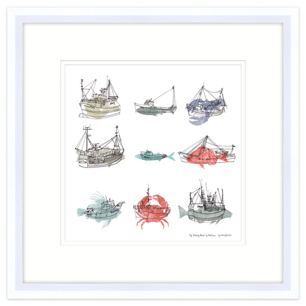 Framed Print-SB31F - Fishing Boats Framed-Whistlefish