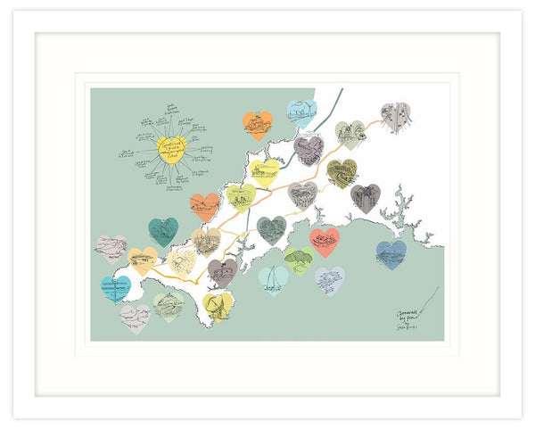 Framed Print-SB39F - Cornwall By Pen Framed Art Print-Whistlefish