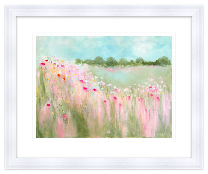 Framed Print-SF58F - Field of Blooms-Whistlefish