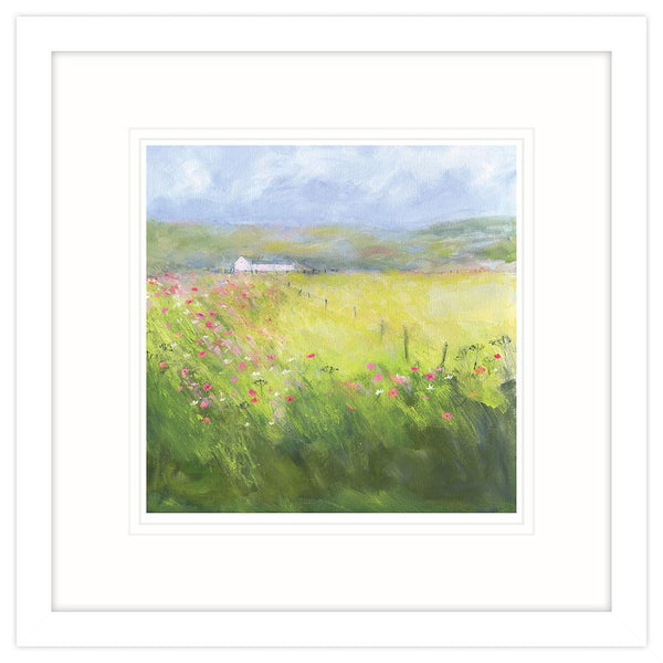 Framed Print-SF76F - Country Meadow Small Framed Art Print-Whistlefish